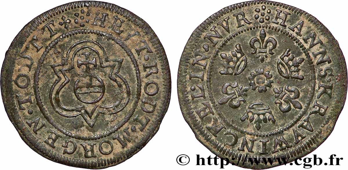 ROUYER - X. JETONS DE NUREMBERG Jeton de compte au type du gold gulden TTB