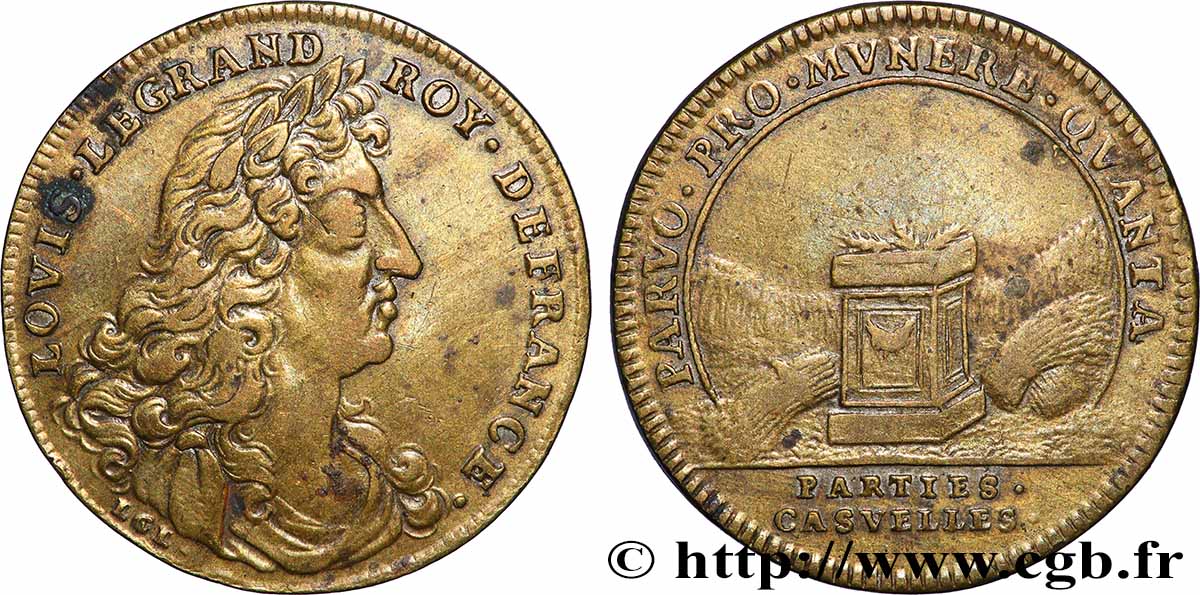 PARTIES ET REVENUS CASUELS Émission au type de 1697 TTB