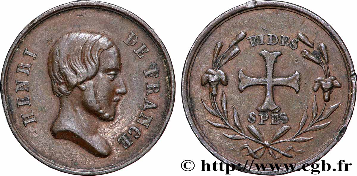 HENRI V COMTE DE CHAMBORD La Fidélité et l&nbsp;Espérance fVZ