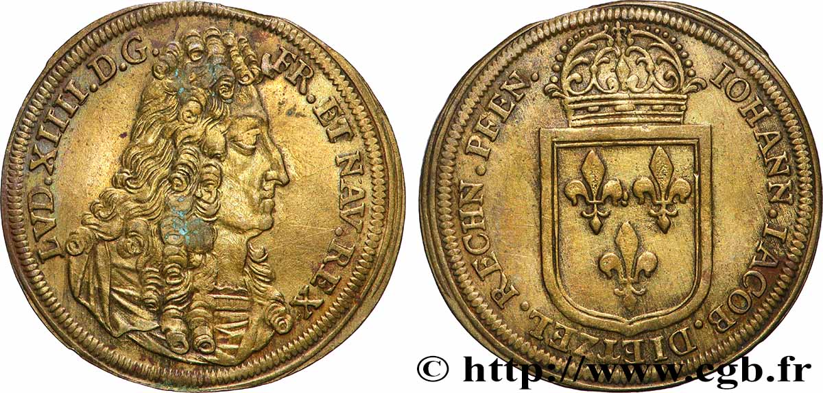 ROUYER - X.JETONS DE NUREMBERG Louis XIV q.SPL