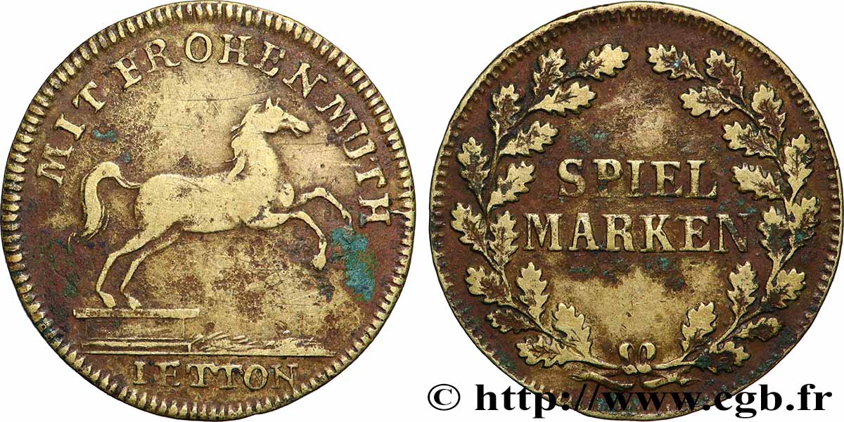 ALLEMAGNE Jeton de compte Frohen Muth TTB