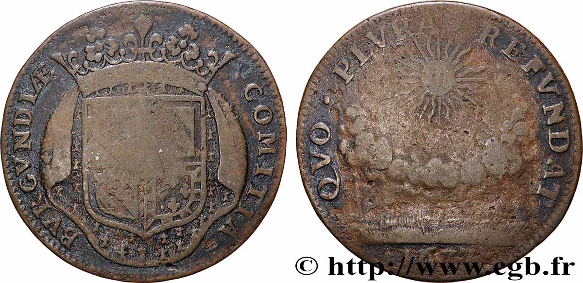 BOURGOGNE (ÉTATS DE ...) Nouveaux efforts financiers aux États de 1677 TTB