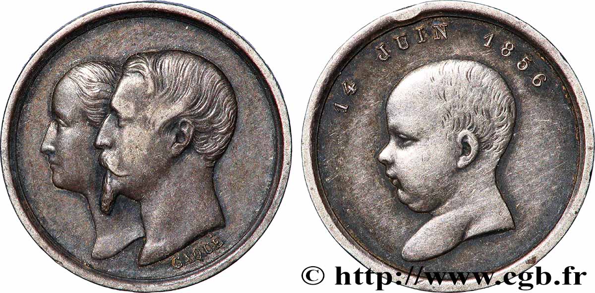 NAPOLÉON IV Quinaire de la Naissance XF