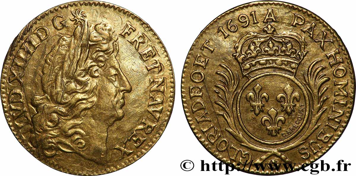 LOUIS XIV &nbsp;THE SUN KING&nbsp; Louis XIV, refrappe SS/fVZ