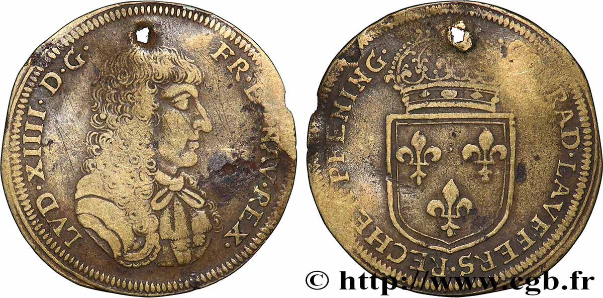 LOUIS XIV THE GREAT or THE SUN KING Conrad Lauffer VF