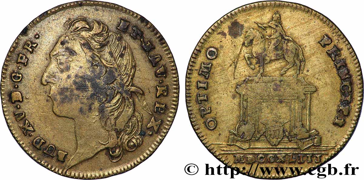 BORDEAUX (VILLE DE ) Statue de Louis XV à Bordeaux TB+