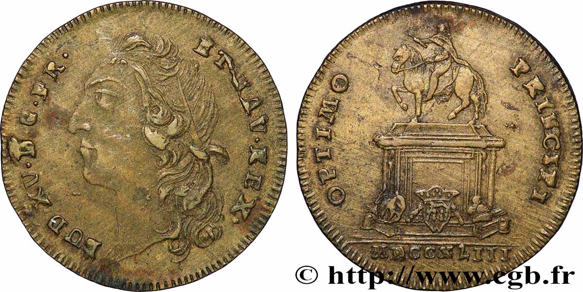 BORDEAUX (VILLE DE ) Statue de Louis XV à Bordeaux TTB