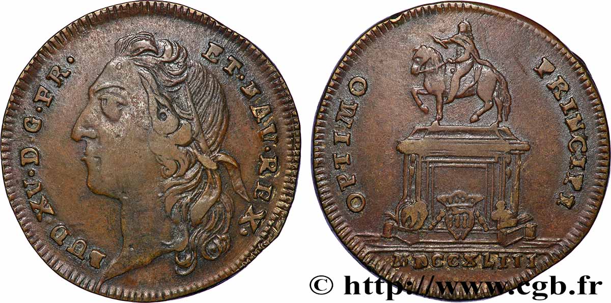 BORDEAUX (VILLE DE ) Statue de Louis XV à Bordeaux TTB