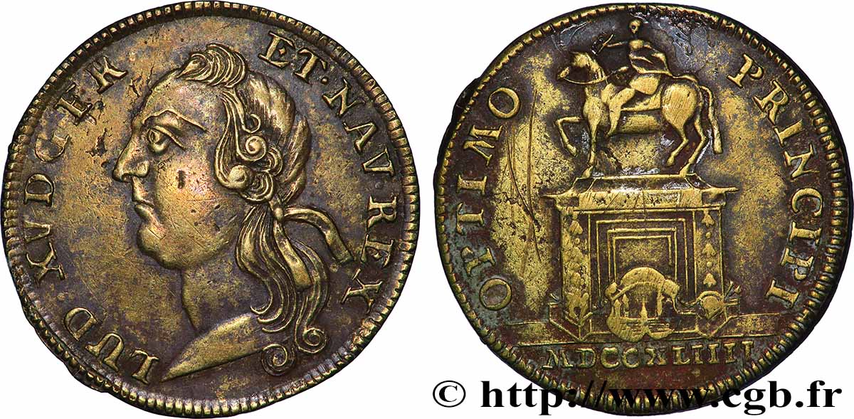 BORDEAUX (VILLE DE ) Statue de Louis XV à Bordeaux TTB