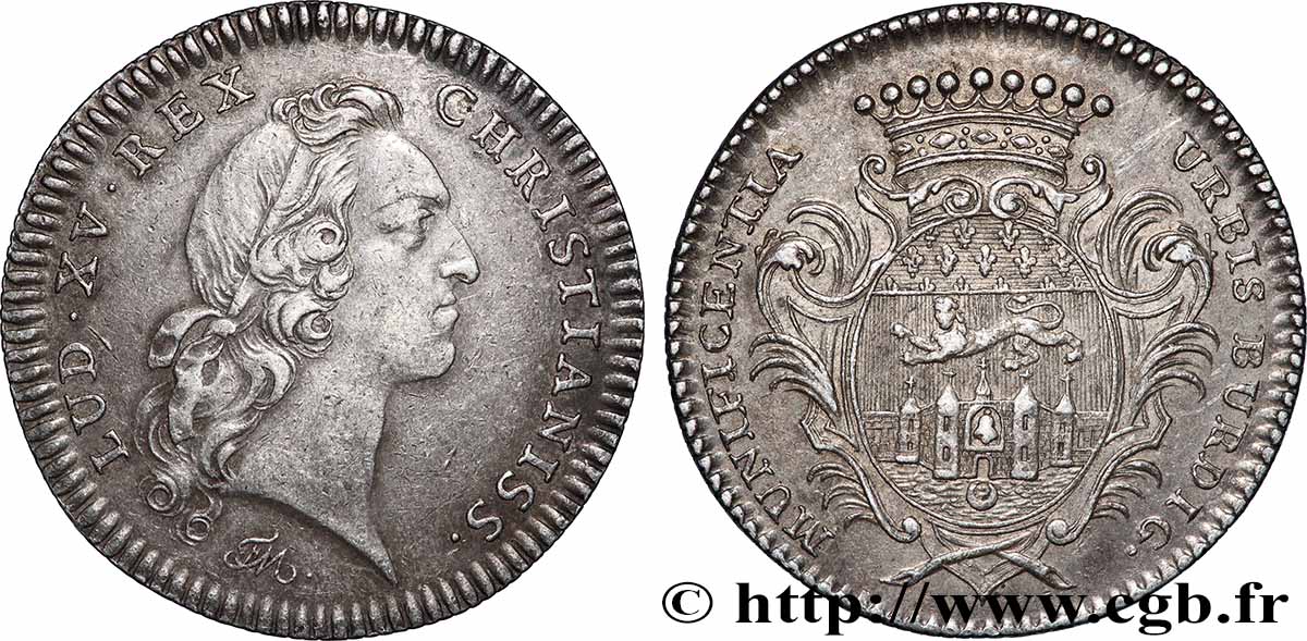 BORDEAUX (VILLE DE ) Récompense de la ville de Bordeaux, émission de 1740 TTB