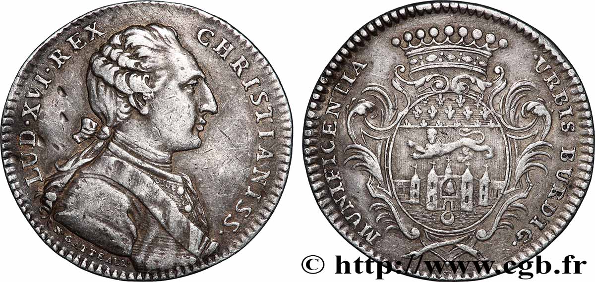 BORDEAUX Récompense de la ville de Bordeaux, émission de 1776 XF