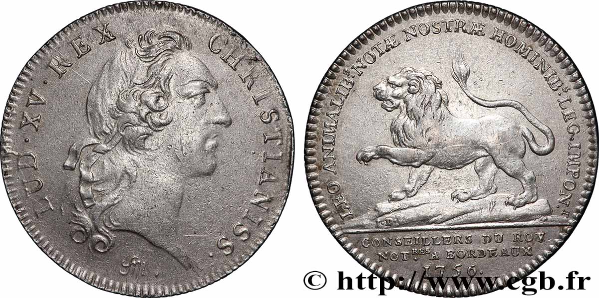 NOTAIRES ROYAUX Notaires de Bordeaux - Louis XV TTB