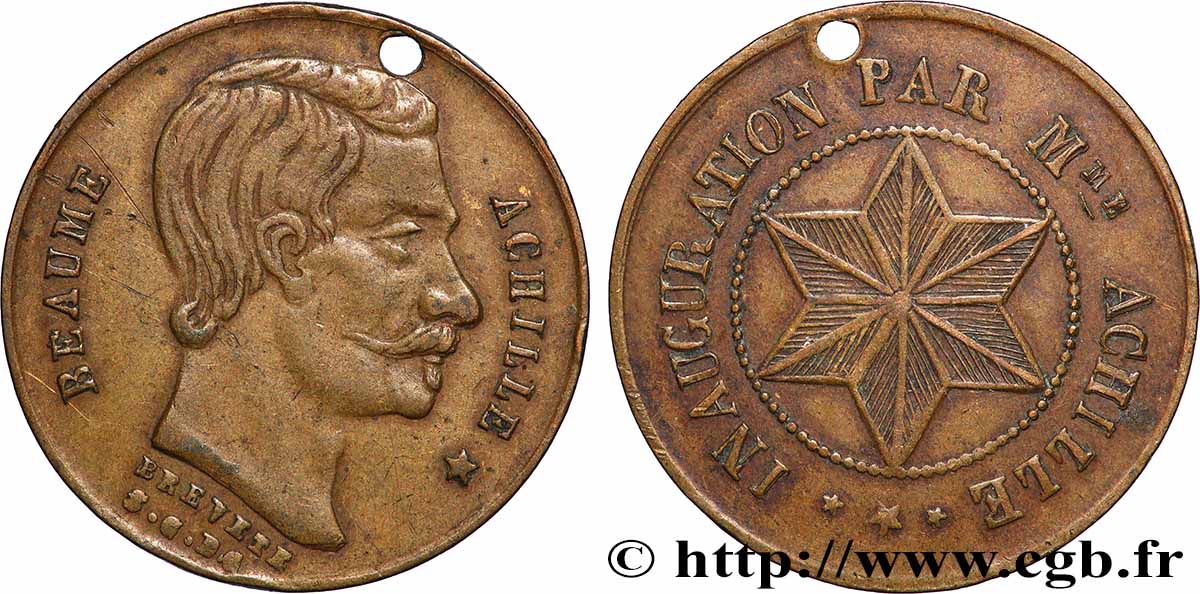 PUBLICITÉ ET JETONS PUBLICITAIRES Beaume Achille TTB+