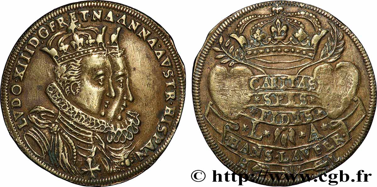LOUIS XIII THE JUST Mariage avec Anne d’Autriche XF