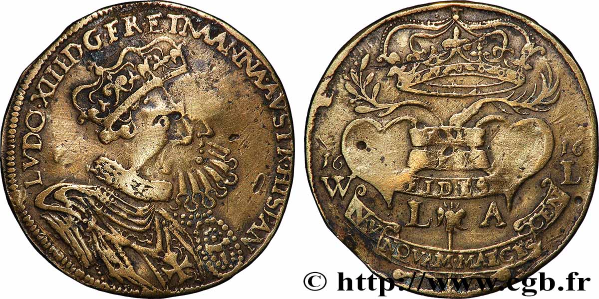 LOUIS XIII LE JUSTE Mariage avec Anne d’Autriche TB+