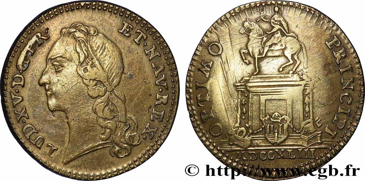 BORDEAUX (VILLE DE ) Statue de Louis XV à Bordeaux TTB