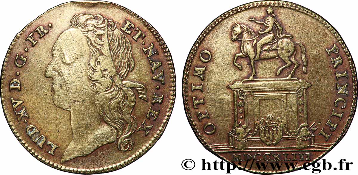 BORDEAUX Statue de Louis XV à Bordeaux BC+