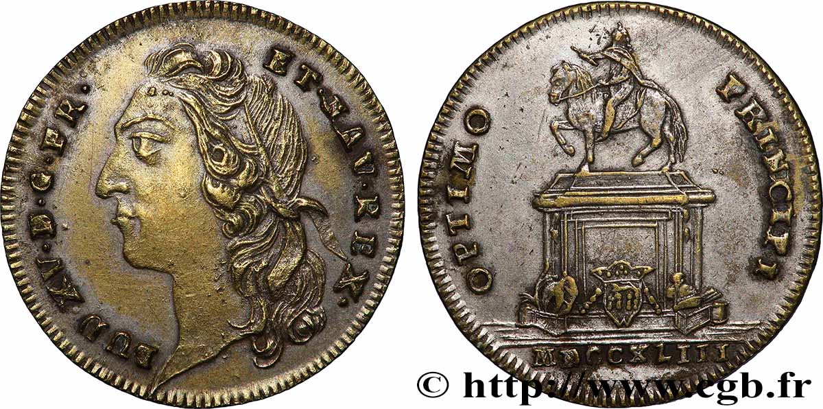 BORDEAUX (VILLE DE ) Statue de Louis XV à Bordeaux TTB