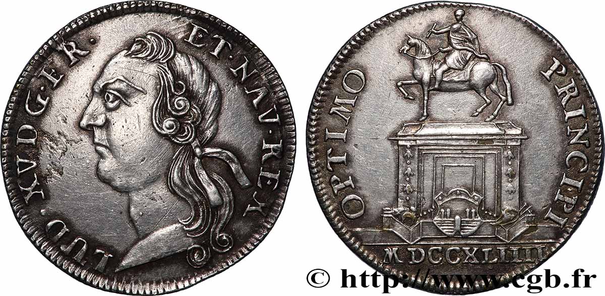 BORDEAUX (VILLE DE ) Statue de Louis XV à Bordeaux TTB+