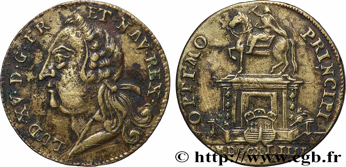 BORDEAUX (VILLE DE ) Statue de Louis XV à Bordeaux TTB