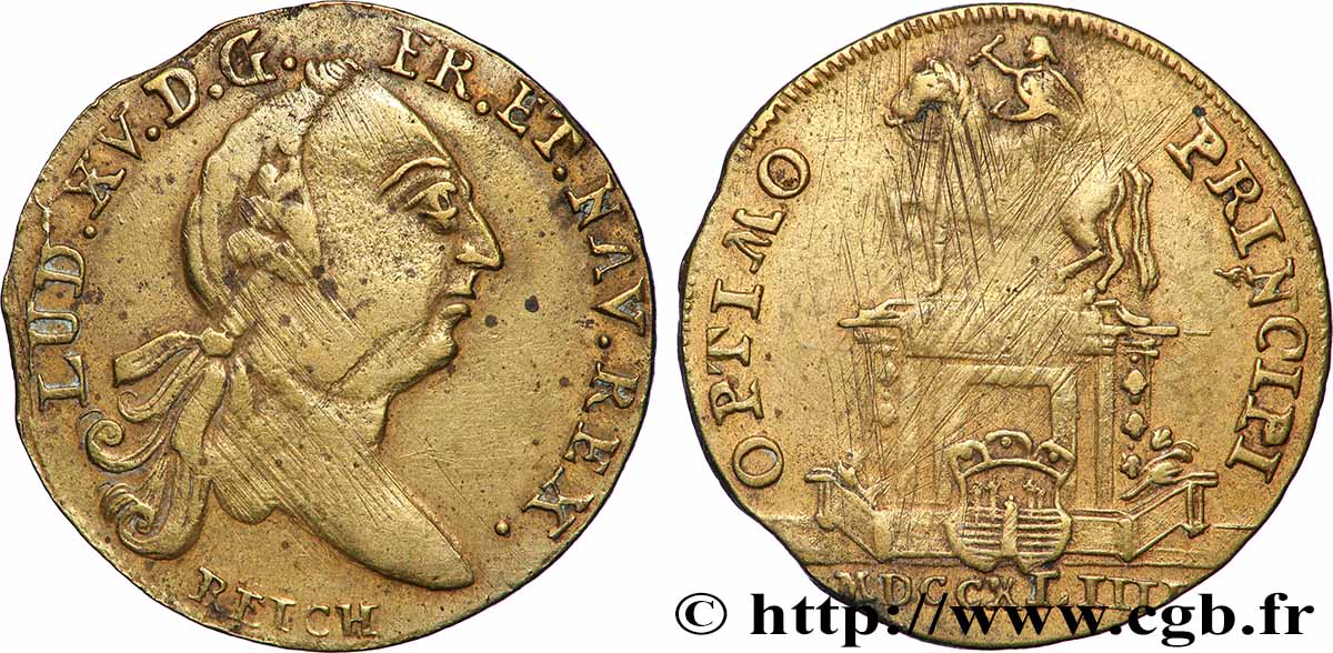 BORDEAUX (VILLE DE ) Statue de Louis XV à Bordeaux TTB