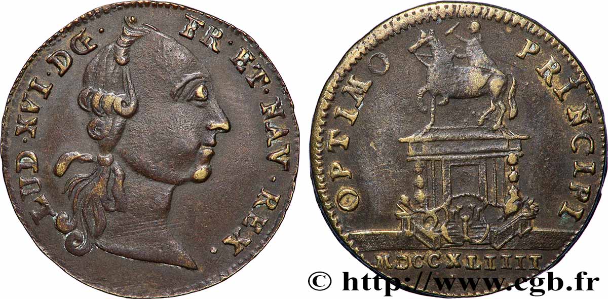 BORDEAUX (VILLE DE ) Statue de Louis XV à Bordeaux TTB