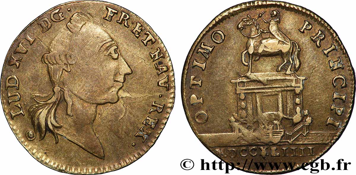 BORDEAUX (VILLE DE ) Statue de Louis XV à Bordeaux TTB