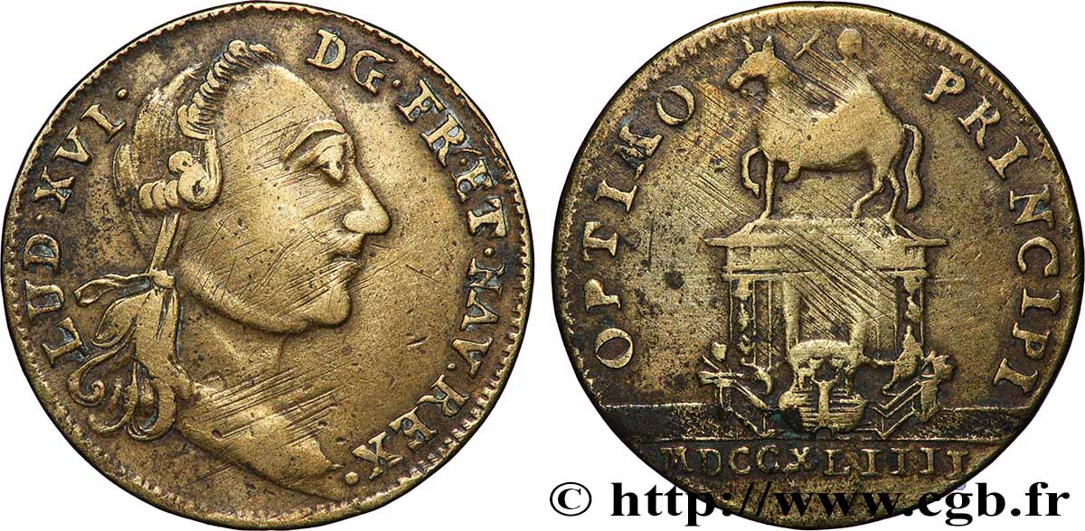 BORDEAUX (VILLE DE ) Statue de Louis XV à Bordeaux TTB