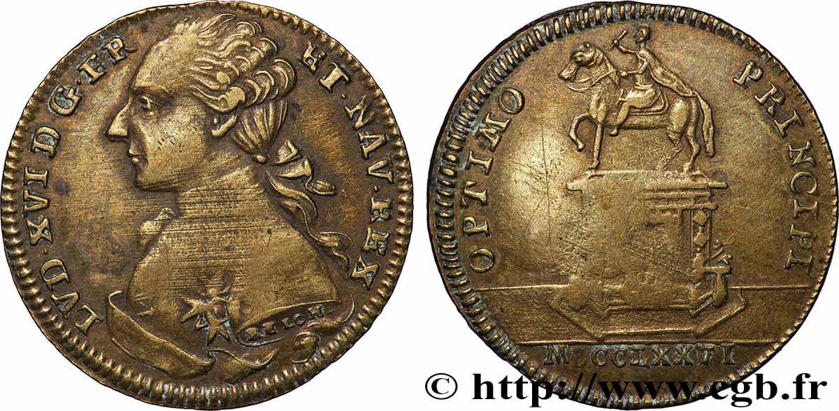 BORDEAUX (VILLE DE ) Statue de Louis XV à Bordeaux TTB