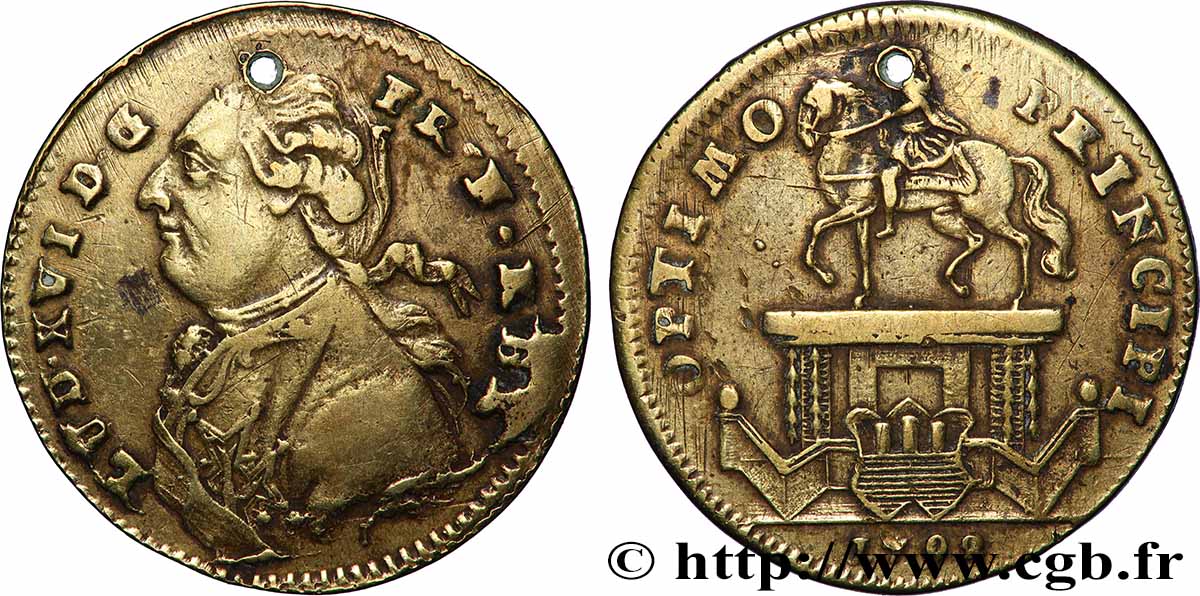 BORDEAUX (VILLE DE ) Statue de Louis XV à Bordeaux TTB