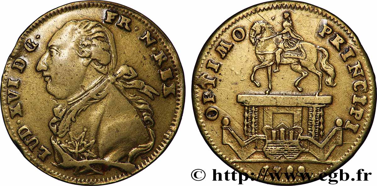 BORDEAUX (VILLE DE ) Statue de Louis XV à Bordeaux TTB