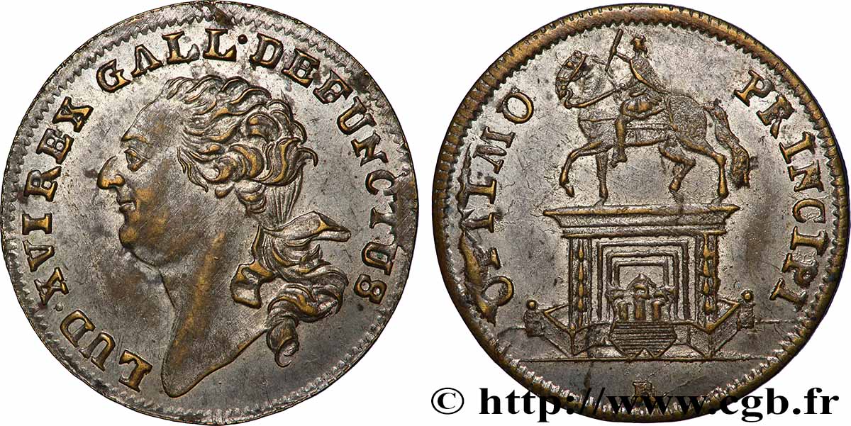 BORDEAUX (VILLE DE ) Statue de Louis XV à Bordeaux TTB+