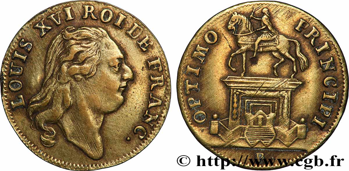 BORDEAUX (VILLE DE ) Statue de Louis XV à Bordeaux TTB