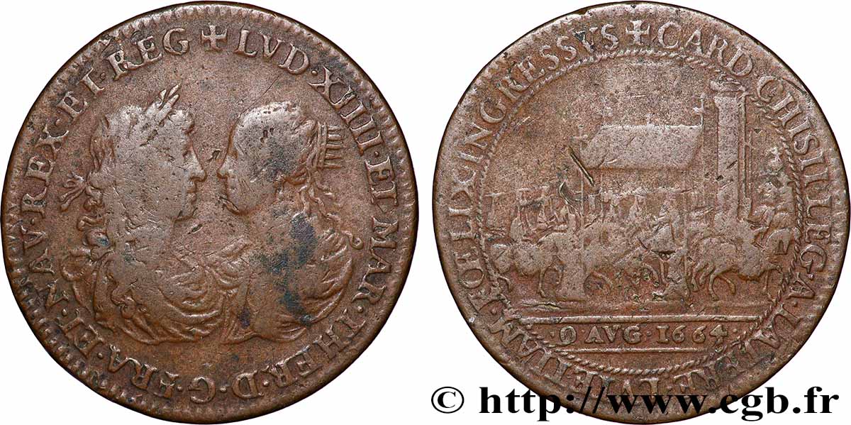 LOUIS XIV LE GRAND ou LE ROI SOLEIL Mariage du roi, entrée du Légat à Paris BC+