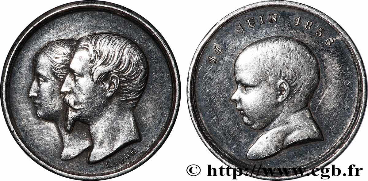 NAPOLÉON IV Quinaire de la Naissance TTB