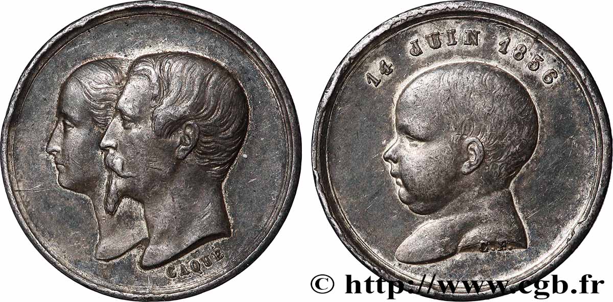 NAPOLÉON IV Quinaire de la Naissance TTB