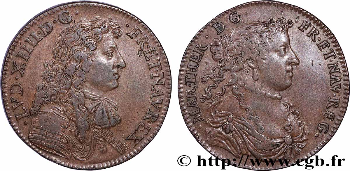 MARIE - THÉRÈSE D&nbsp;AUTRICHE Mariage de Louis XIV et Marie-Thérèse TTB+