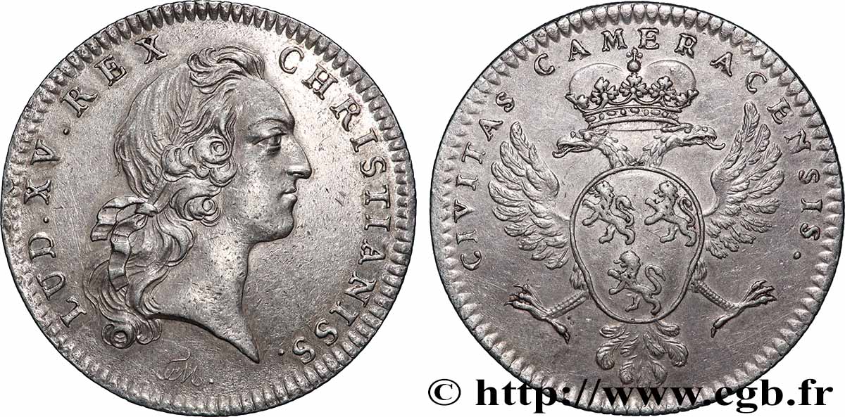 NORD DE LA FRANCE (NOBLESSE ET VILLES DU...) Cambrai et le Cambrésis, émission de 1747 TTB+