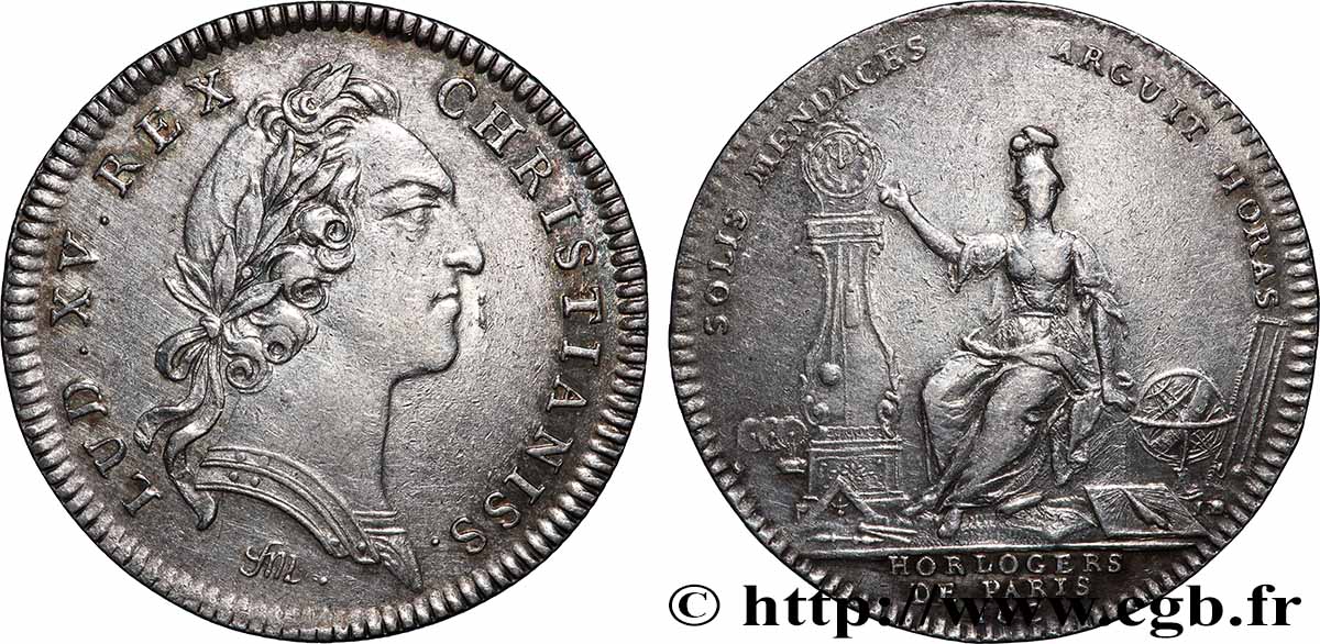 CORPORATIONS - LES SIX CORPS DES MARCHANDS DE PARIS Horlogers de Paris, émission de 1754 BB