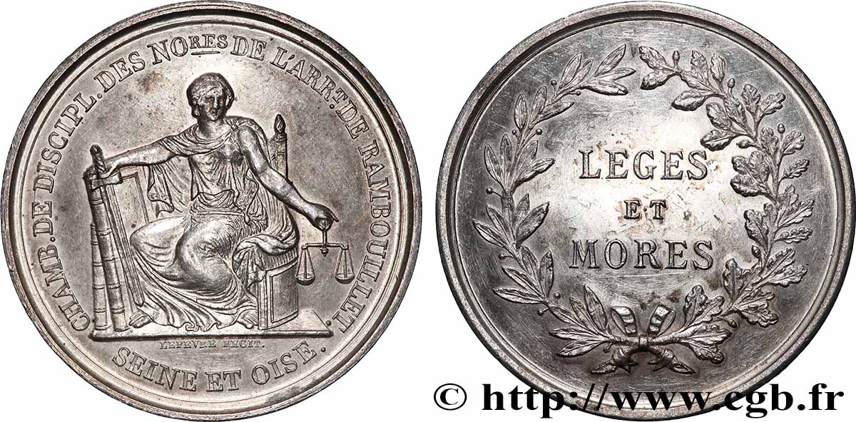 NOTAIRES DU XIXe SIECLE Notaires de Rambouillet TTB+