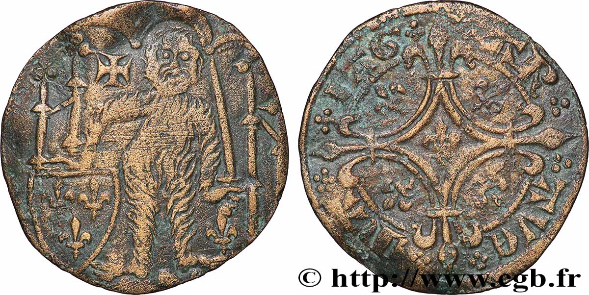 ROUYER - VIII. JETONS CLASSÉS PAR TYPES Jeton de compte dit “à l’Homme sauvage” TTB