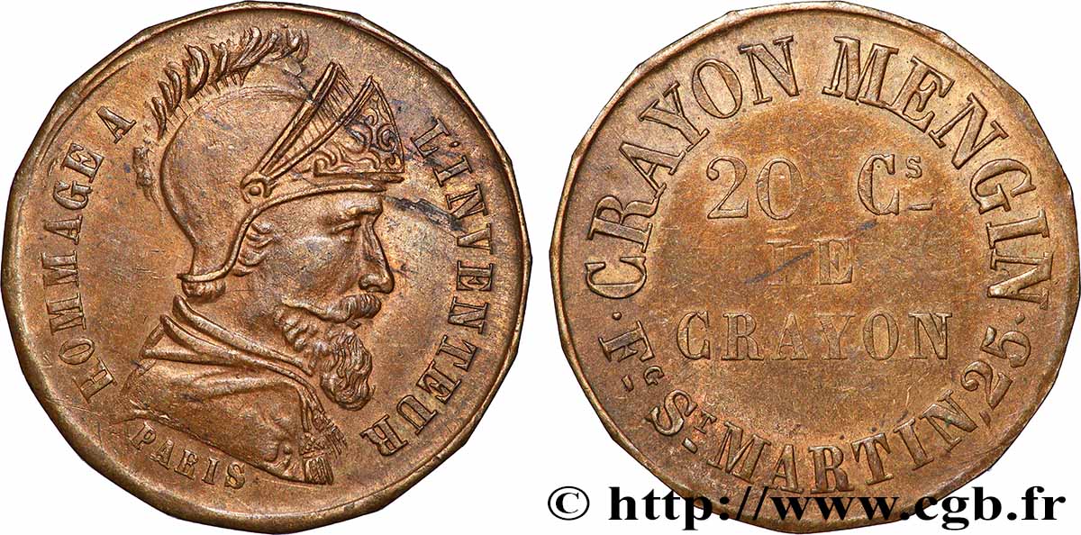 WOOD INDUSTRY Crayon Mengin - 20 centimes le Crayon AU