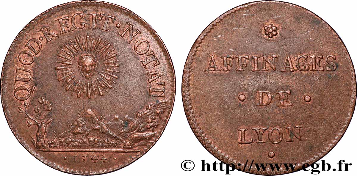 CORPORATIONS Jeton Cu 29, affinages TTB+