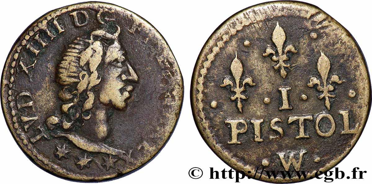 LOUIS XIII et LOUIS XIV - POIDS MONÉTAIRE Poids monétaire pour le louis d’or aux huit L BB