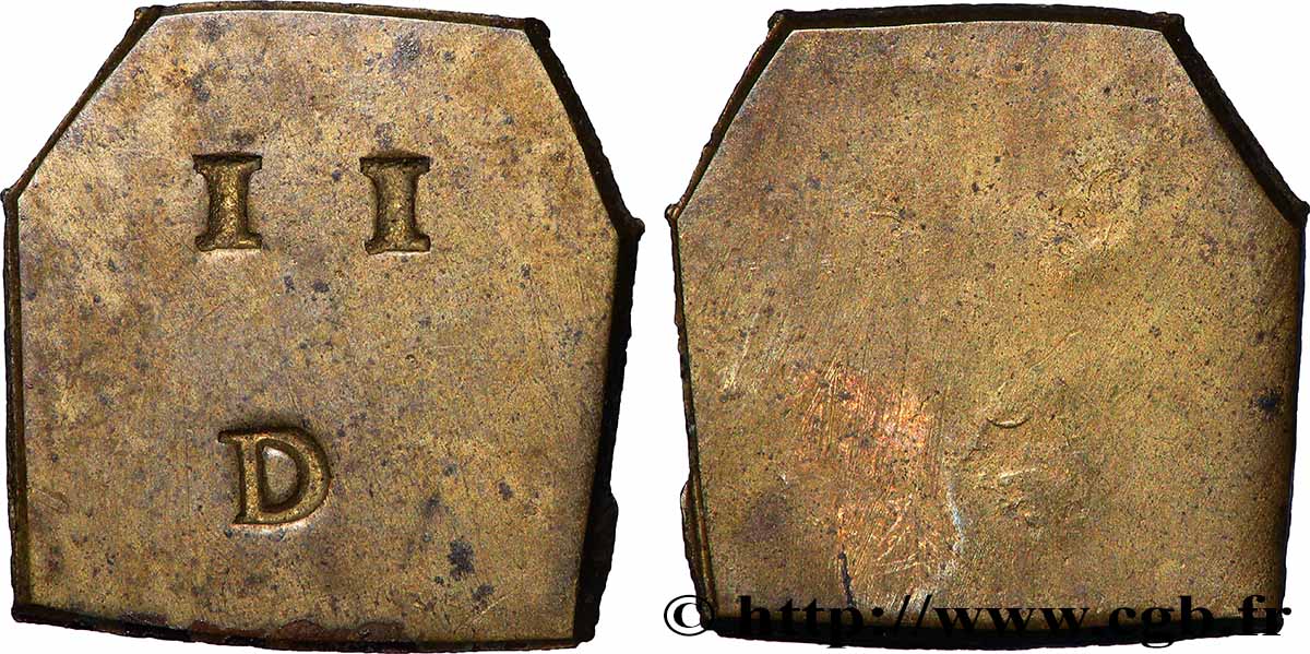 FRANCE - POIDS MONÉTAIRE Poids monétaire, 2 deniers TTB