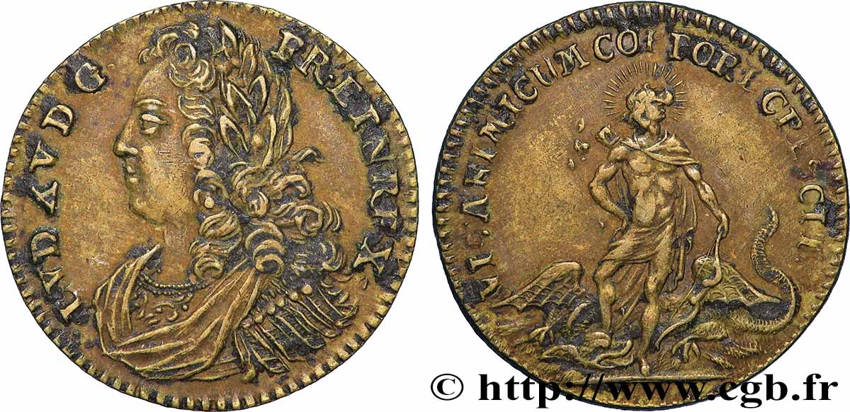 ROUYER - X. JETONS DE NUREMBERG LOUIS XV DIT LE BIEN AIMÉ TTB