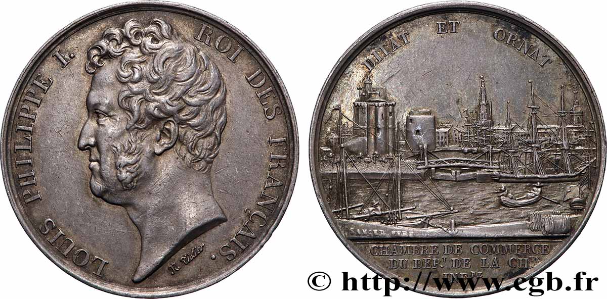 CHAMBRES DE COMMERCE Chambre de commerce de La Rochelle (Louis-Philippe) TTB/TTB+