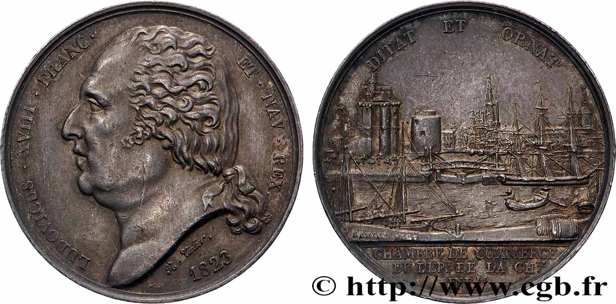 CHAMBRES DE COMMERCE Chambre de commerce de La Rochelle (Louis-XVIII) SUP/TTB+