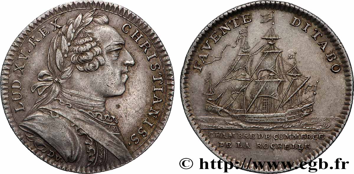 CHAMBRES DE COMMERCE Chambre de commerce de La Rochelle (Louis XV) TTB+