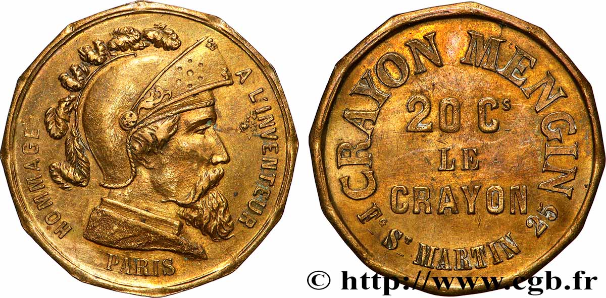 INDUSTRIE DU BOIS Crayon Mengin - 20 centimes le Crayon TTB+